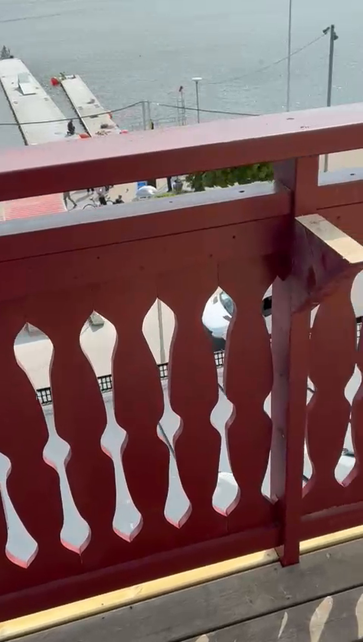 Nya räcken på Vaxholms hotell