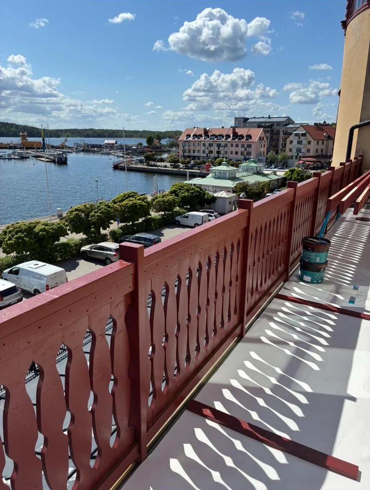 Nya räcken på Vaxholms hotell